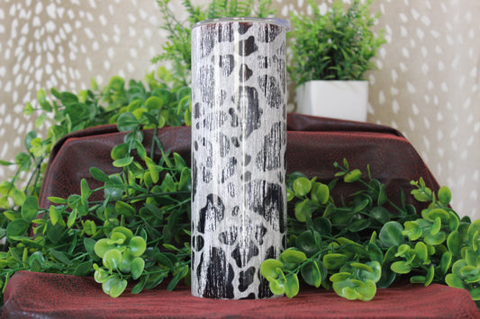 faded cow print 20oz. sublimation tumbler