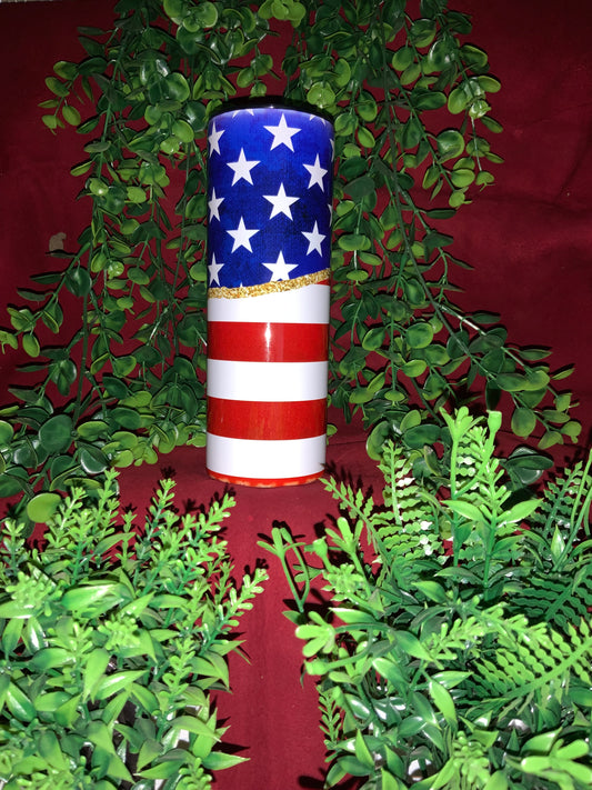 American Flag 20oz. Sublimation tumbler